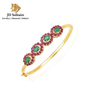 Ruby & Emerald Gold Bracelet