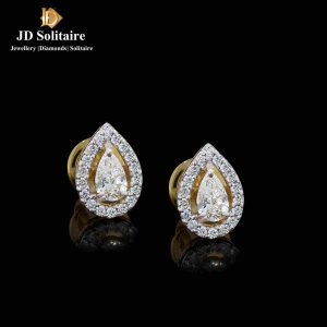 Pear Shaped solitaire Earrings
