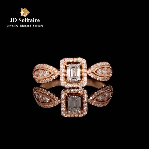 Solitaire Diamond Ring Rose Gold