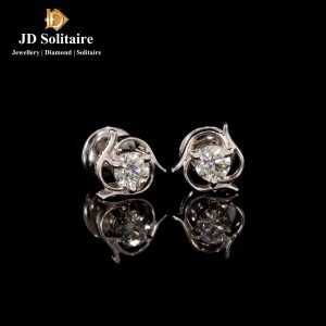 Solitaire Diamond Earring Studs