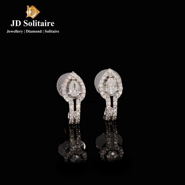 solitaire diamond Bali earrings