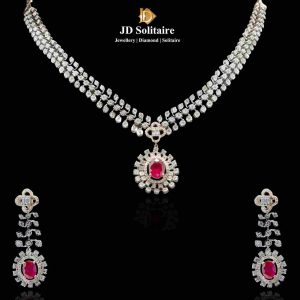 Ruby Diamond Necklace Designs