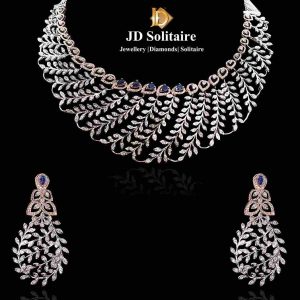 bridal diamond necklace design