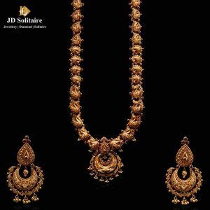 Gold Temple Jewellery Set for Marriage